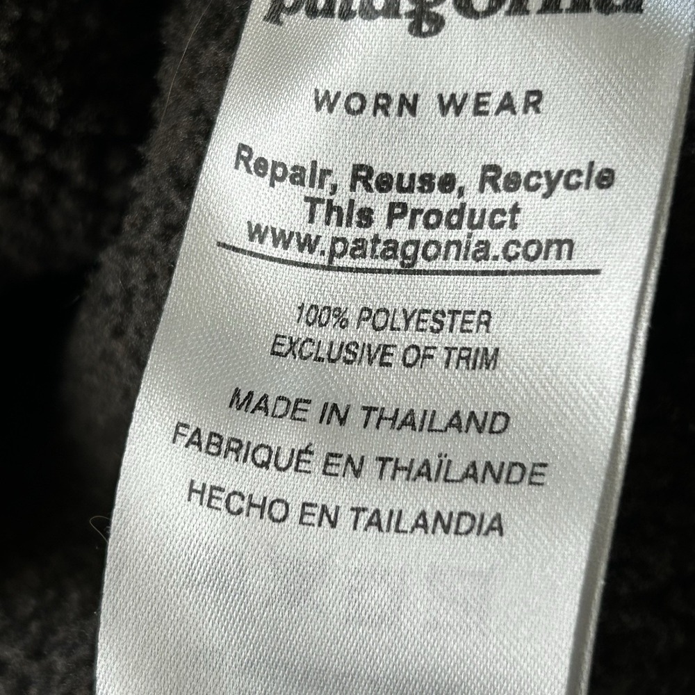 Patagonia‎ Jacket Mens Medium Brown Better Sweater 1/4-Zip Pullover Fleece - Picture 5 of 11